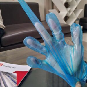Blue CPE Gloves